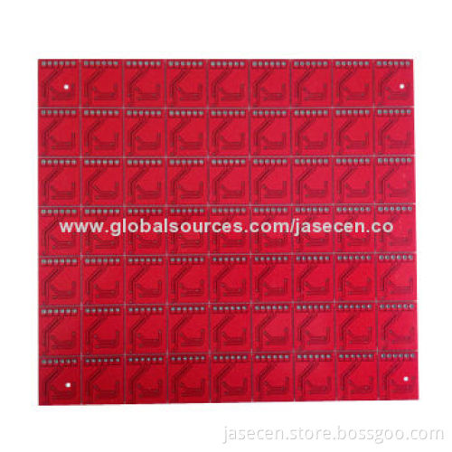 Newest 2014 2-layer epoxy PCB with red solder mask